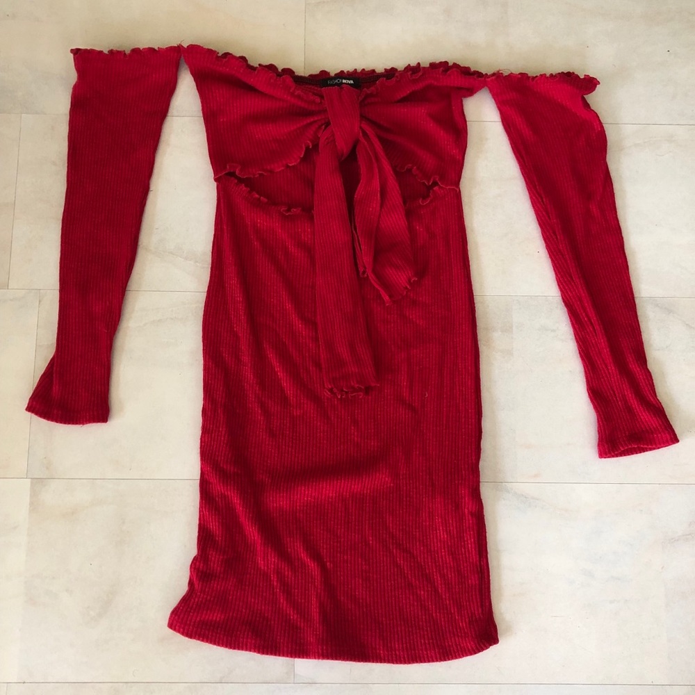 Cute red party dress